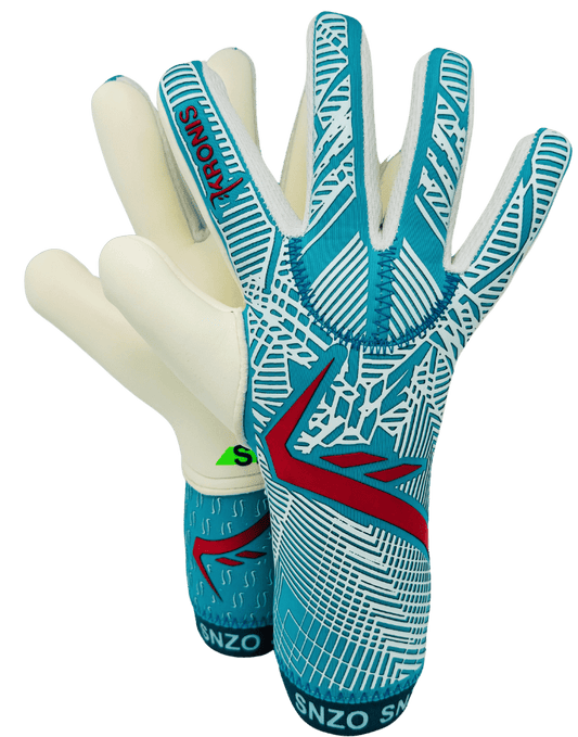 SNZO Optimal Control Goalkeeper Gloves Aqua Color