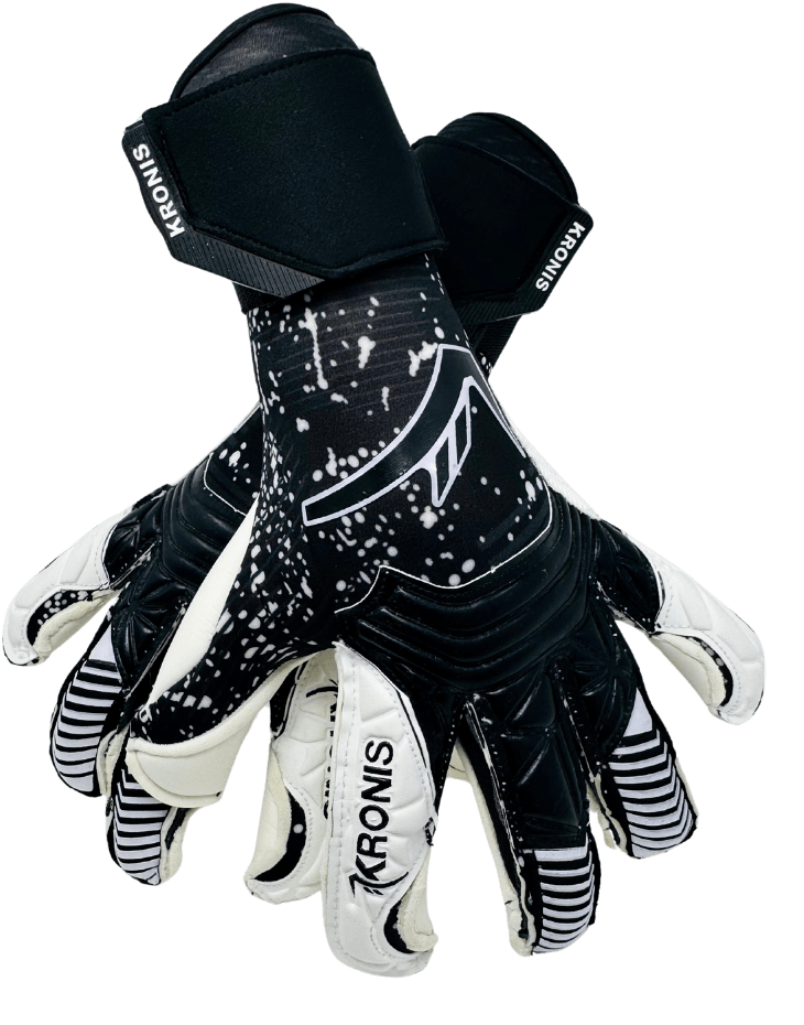 KRONIS ACADEMY 2 Goalkeeper Gloves in Black & White