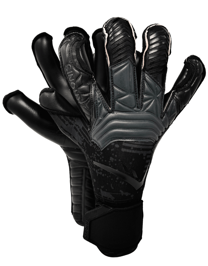 KRONIS ACADEMY 2 Goalkeeper Gloves in All Black