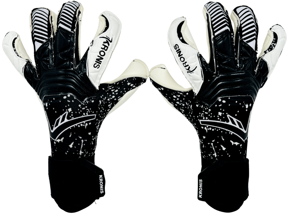 KRONIS ACADEMY 2 Goalkeeper Gloves in Black & White