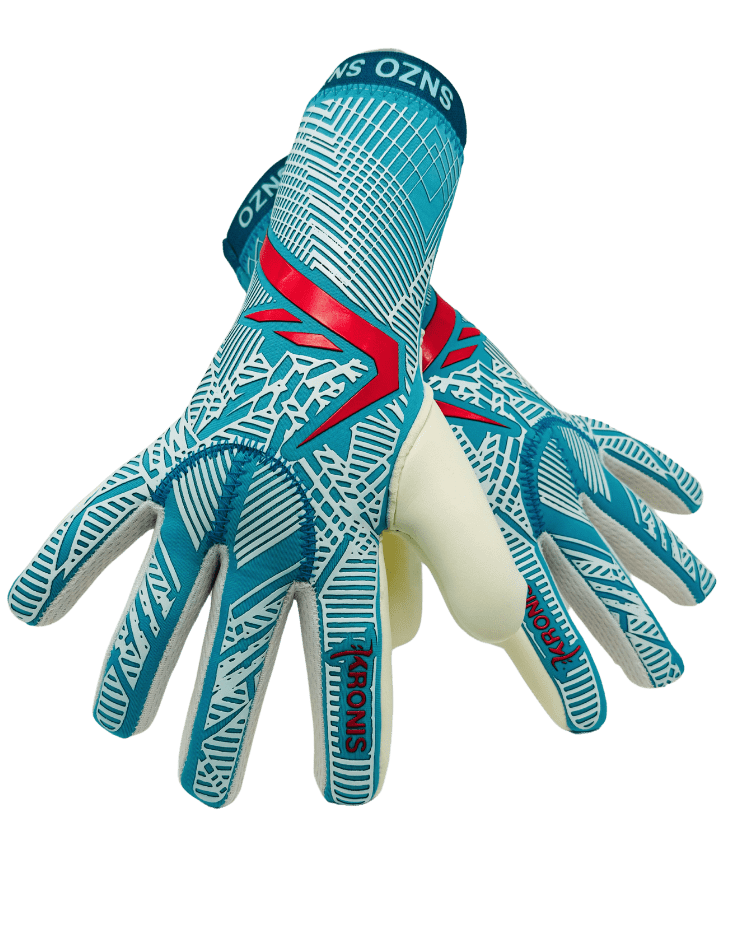 SNZO Optimal Control Goalkeeper Gloves Aqua Color
